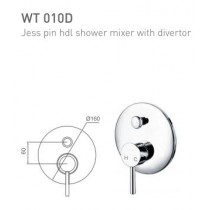 ECT Jess Pin HDL Shower Mixer with Divertor